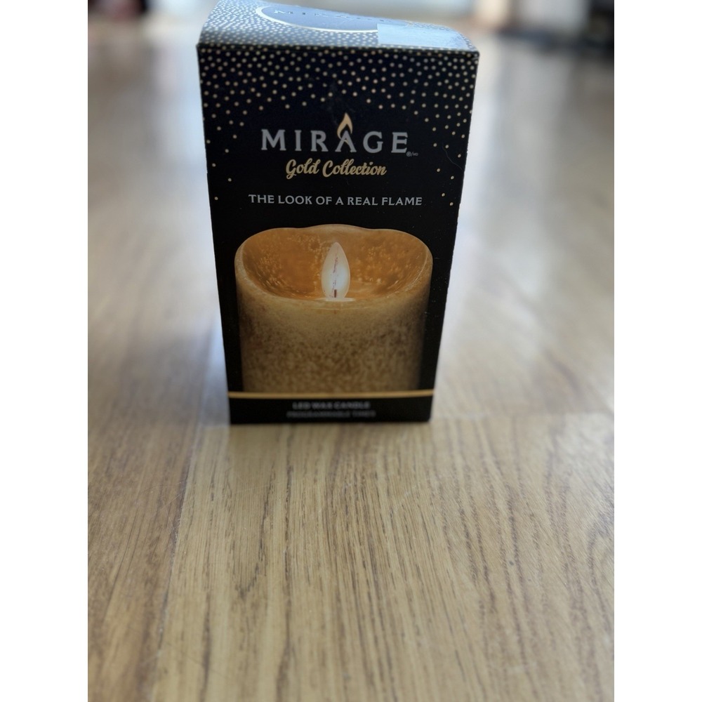 Flickering Flameless Candles with 3D Moving Flame, Last 3" x 5", Spice Color